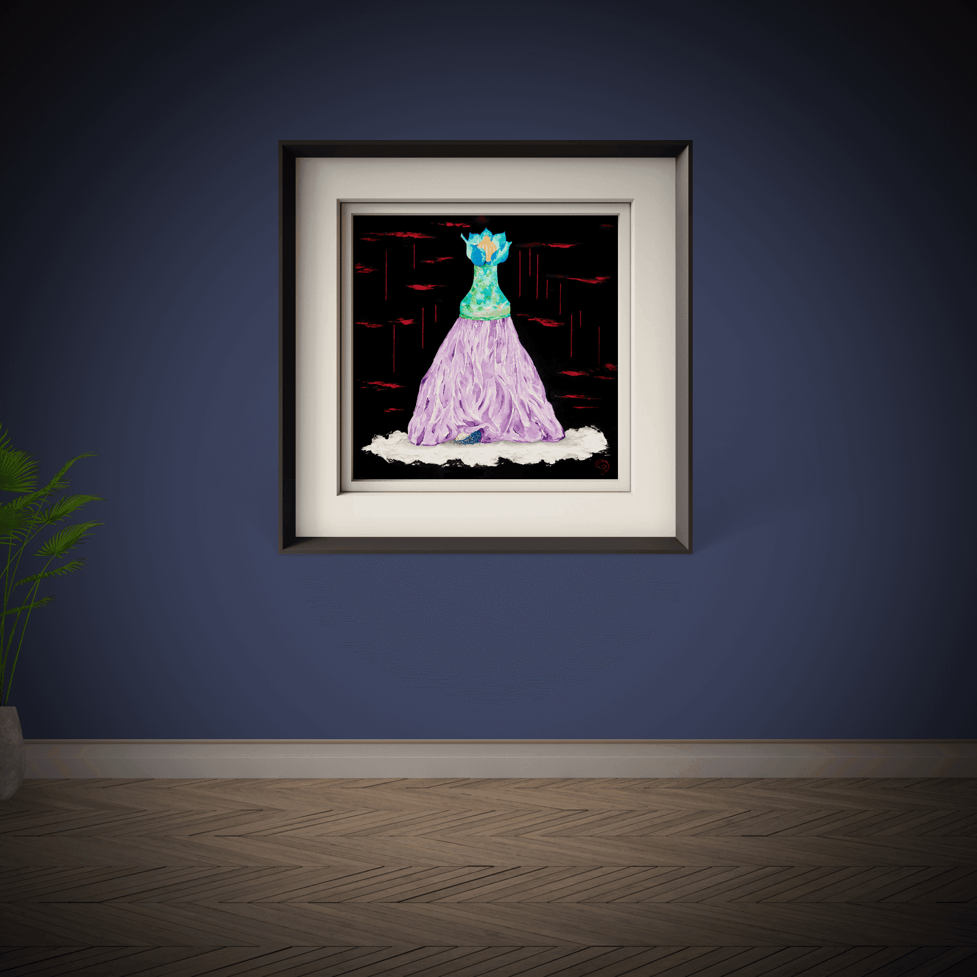 Estoica dama asustada