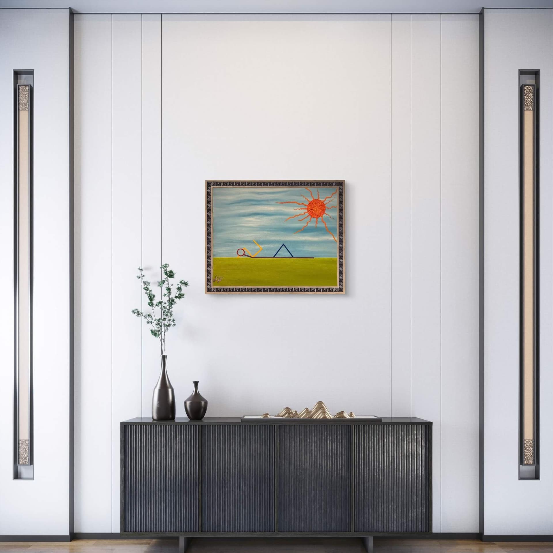 Tormenta en un cielo azul