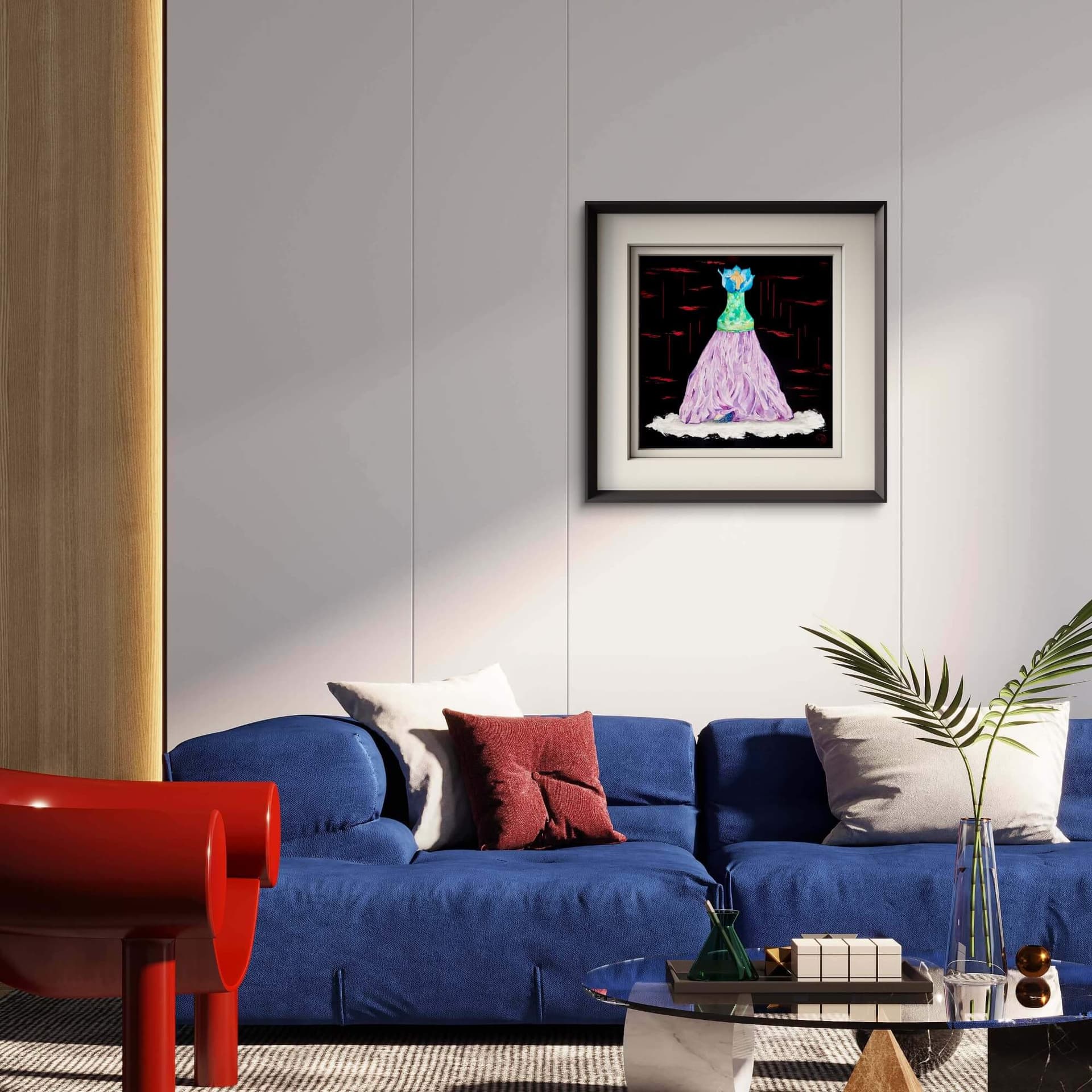 Estoica dama asustada