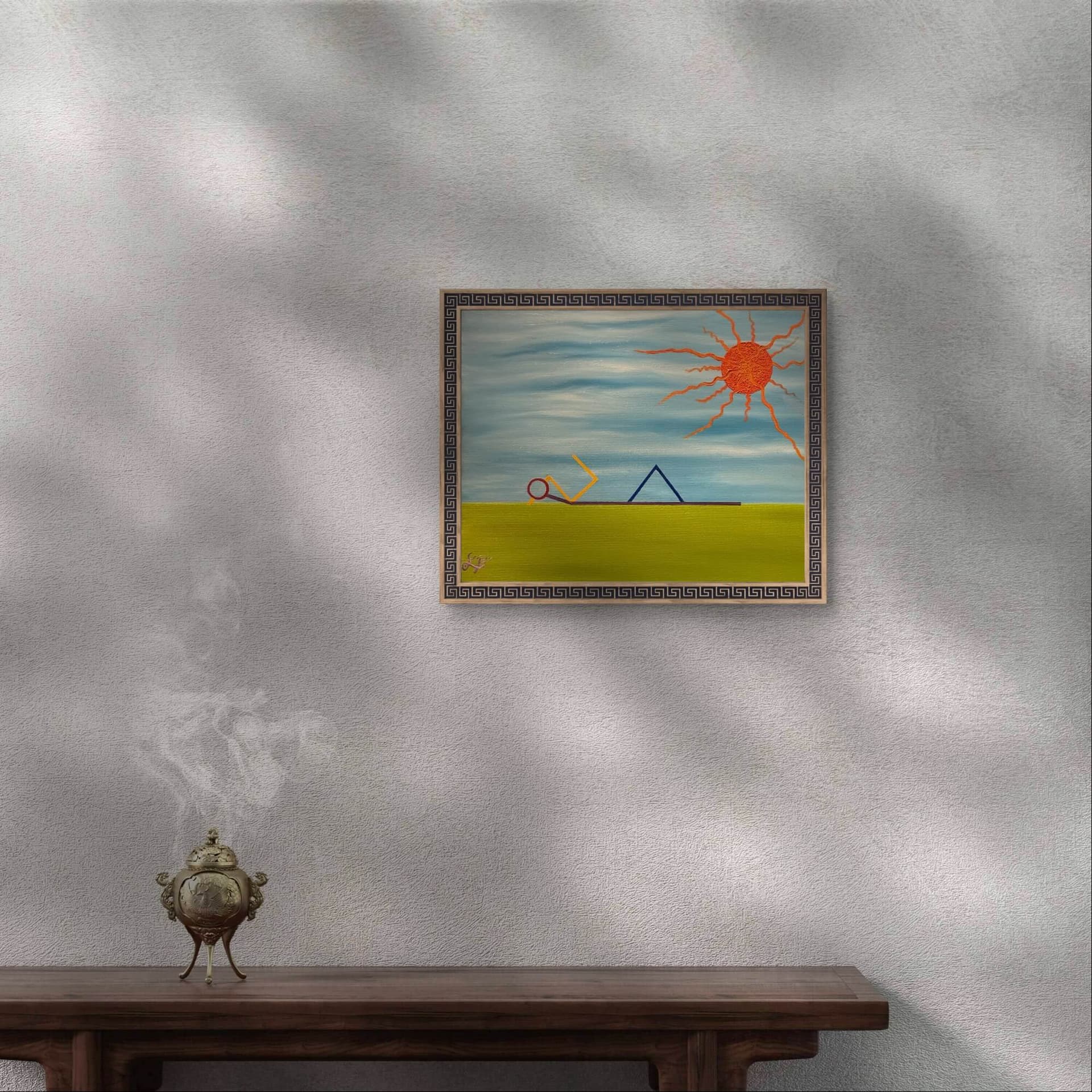 Tormenta en un cielo azul