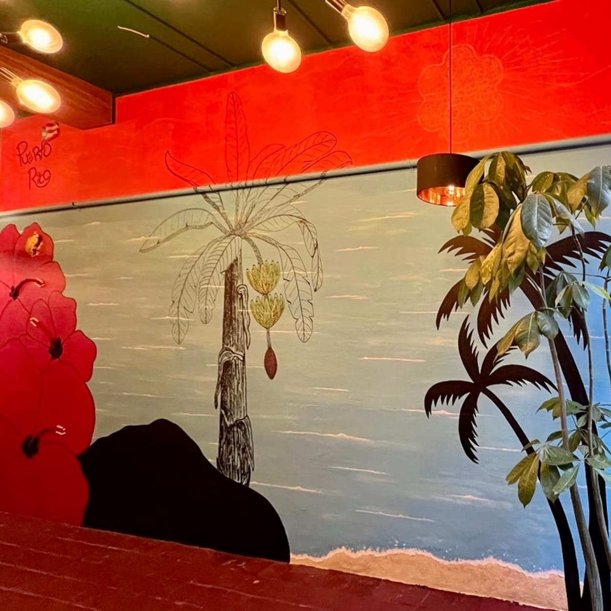 Mural inside a Restaurant