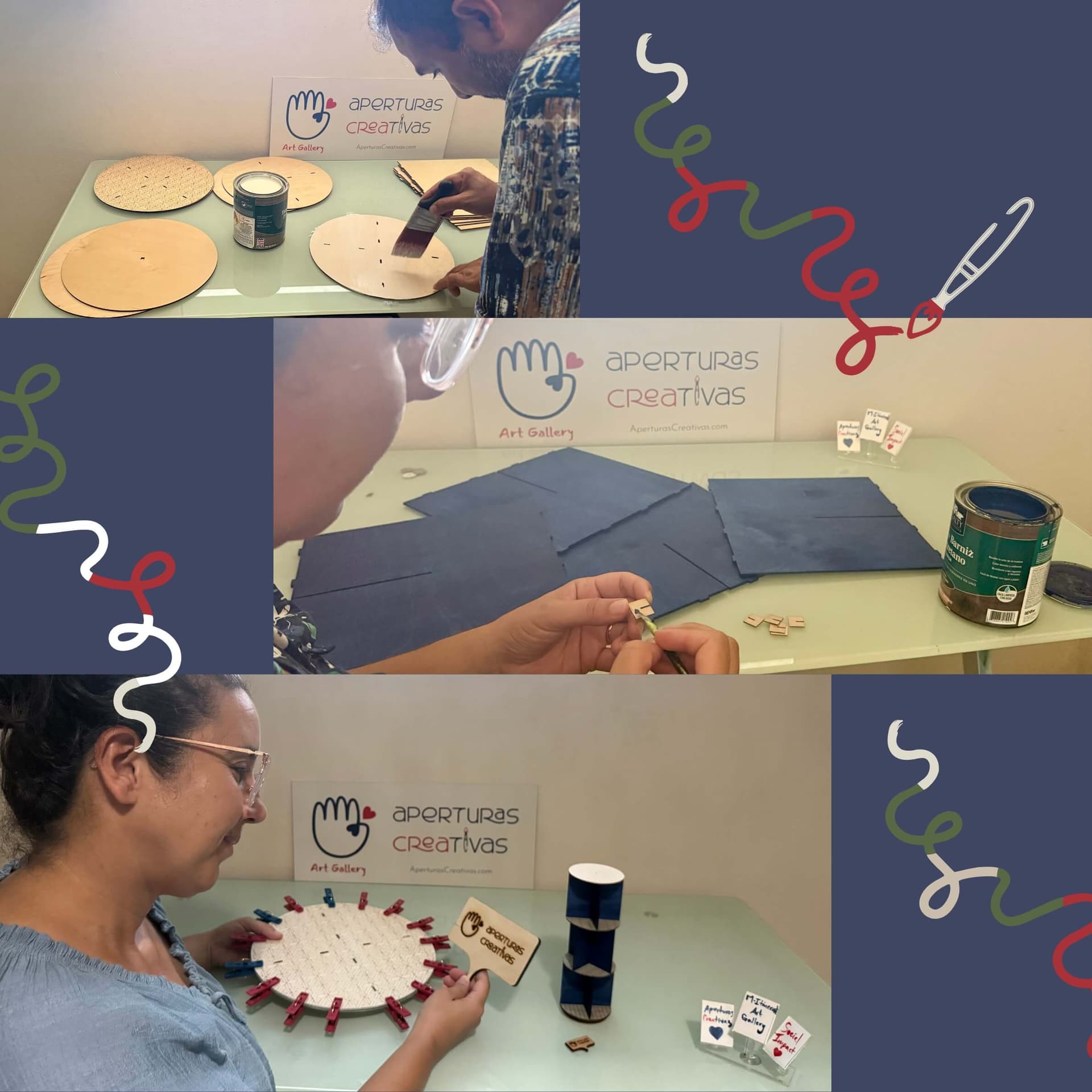 M-Itinerant Art Gallery Workspace with Co-founders