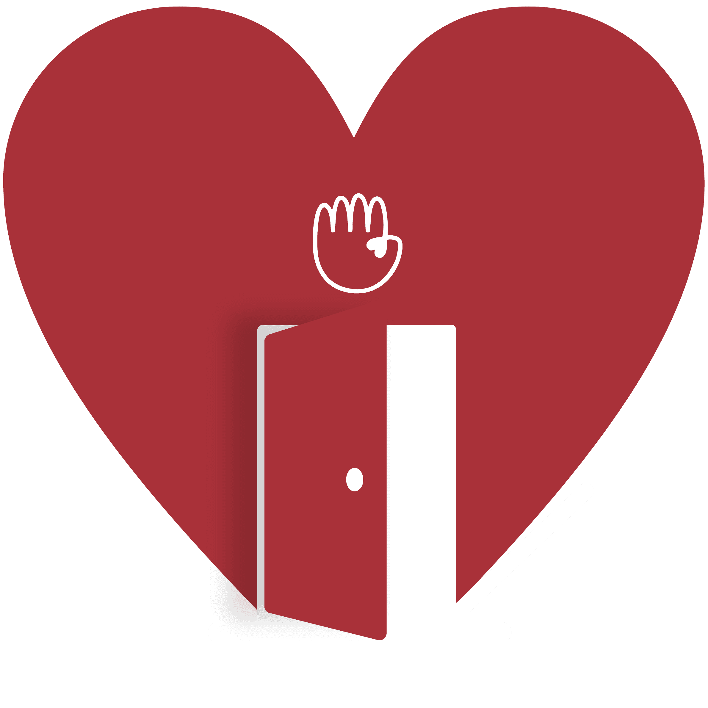 Website's entering door, illustration by Aperturas Creativas combining two design elements created by Luisina Hernández with a free graphic from Canva